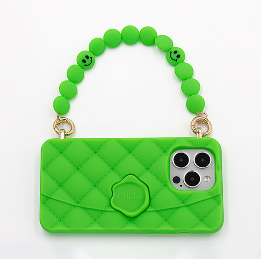 iPhone 14 Pro Max - Gummy Seal Stamped Case (Green)