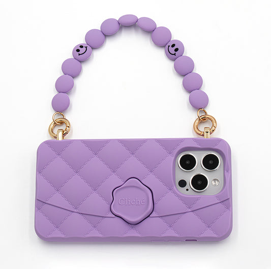 iPhone 14 Pro Max - Gummy Seal Stamped Case (Purple)