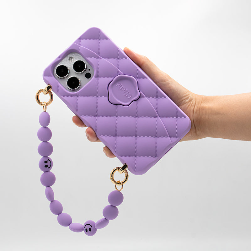 iPhone 14 Pro Max - Gummy Seal Stamped Case (Purple)