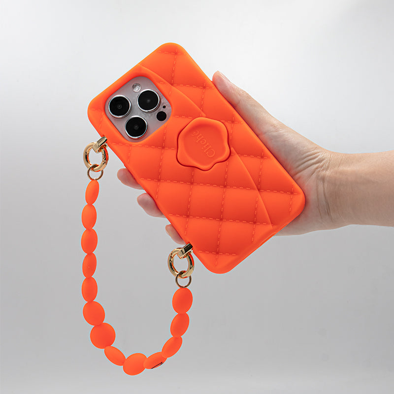iPhone 14 Pro - Gummy Seal Stamped Case (Orange)