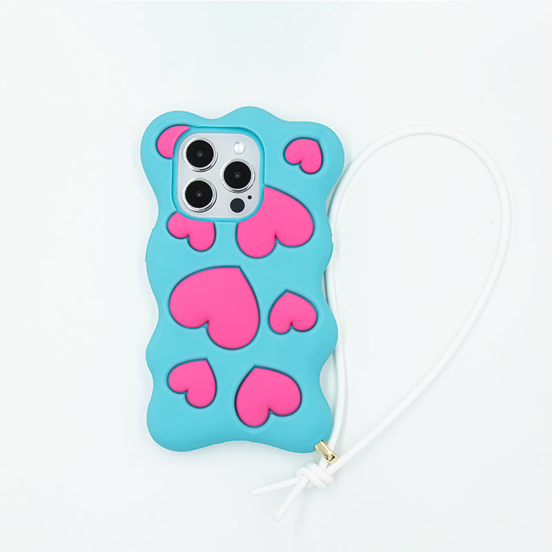 iPhone 15 Pro Case - Happy and Free (Blue)