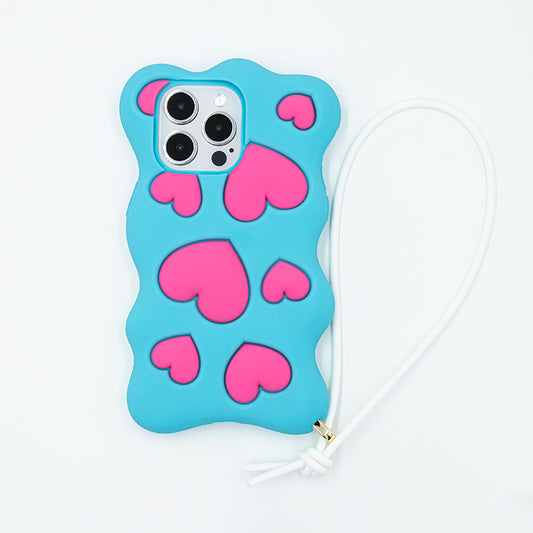 iPhone 15 Pro Max Case - Happy and Free (Blue)