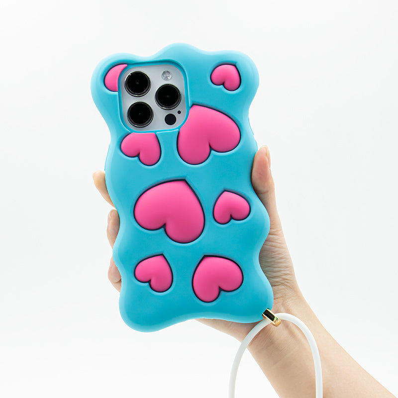 iPhone 15 Pro Max Case - Happy and Free (Blue)