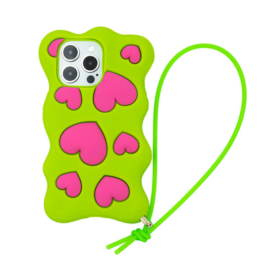 iPhone 15 Pro Max case - Happy and Free (Green)