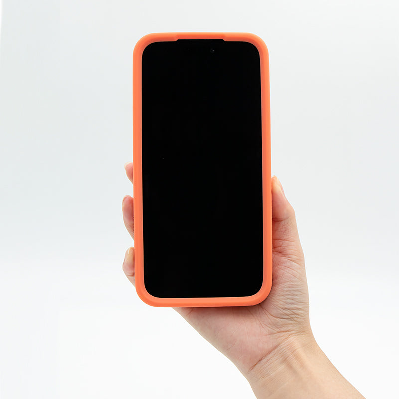 iPhone 15 Pro Max Silicone Case (Orange)