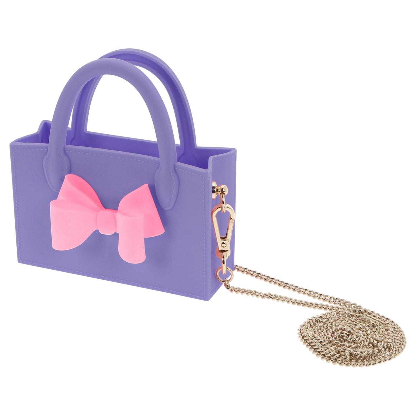 Micro Ribbon Box Bag (Purple)