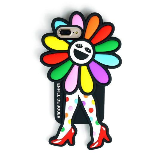 iPhone 7 Plus/8 Plus Case - Freedom Daisy (Rainbow)