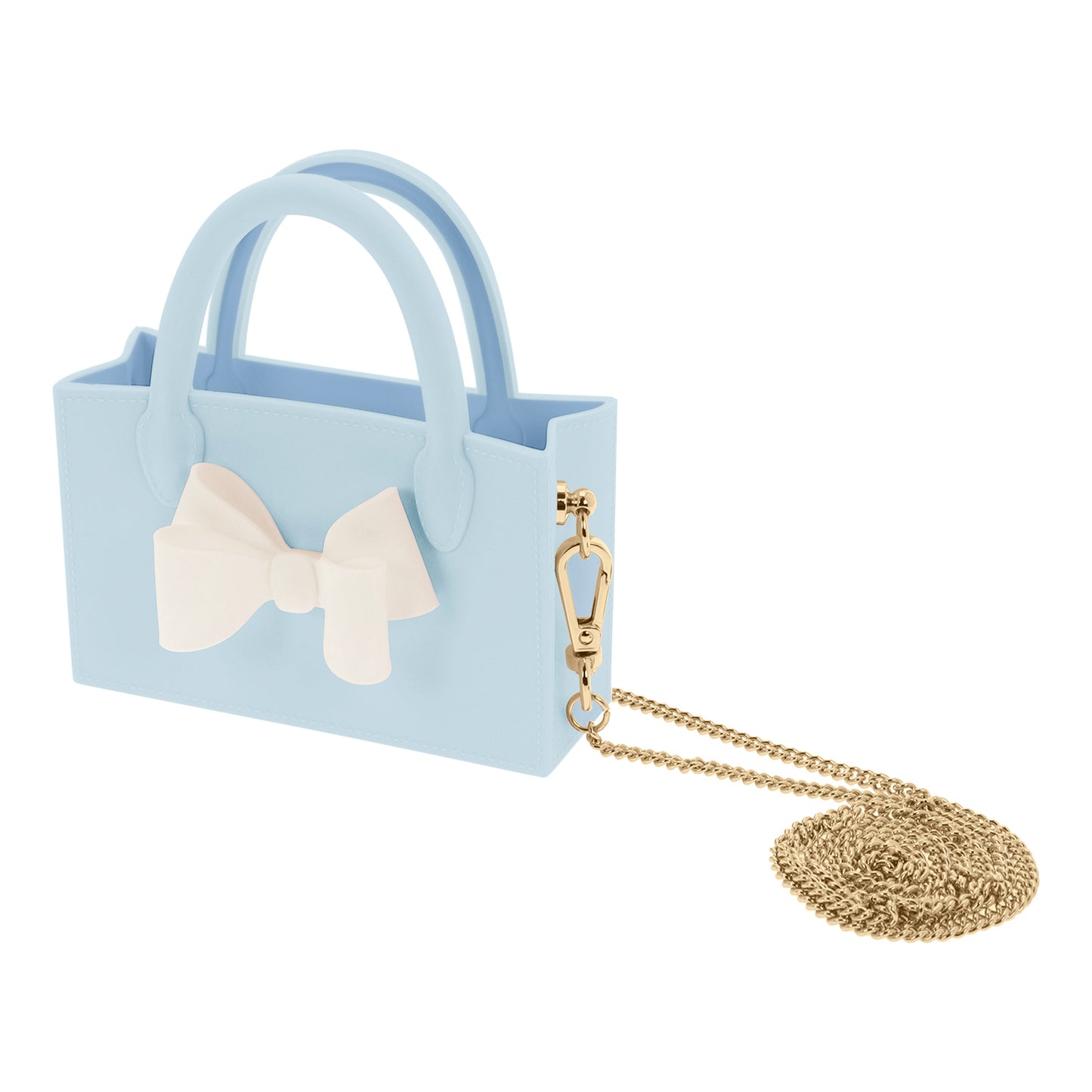 Micro Ribbon Box Bag (Blue)