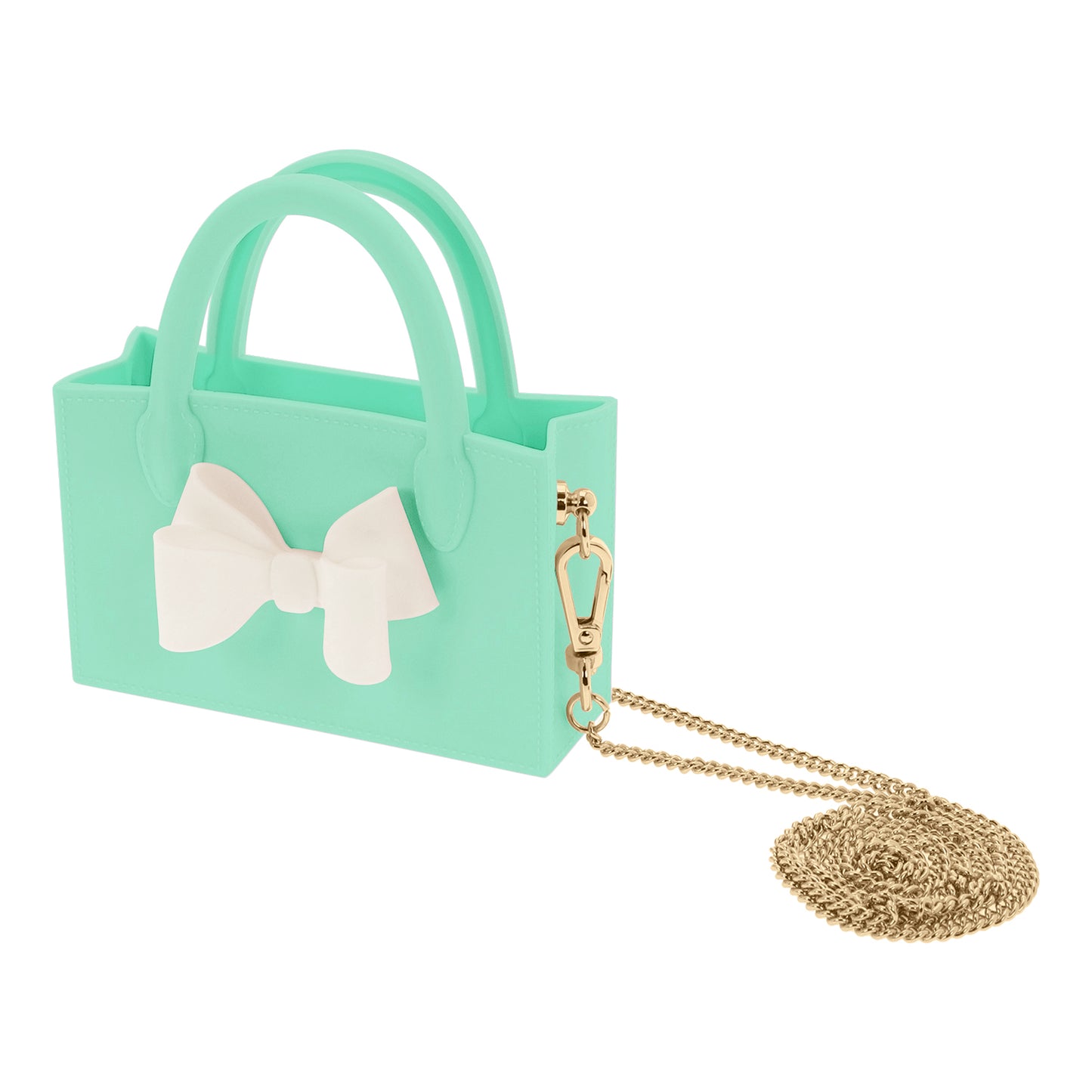 Micro Ribbon Box Bag (Green)