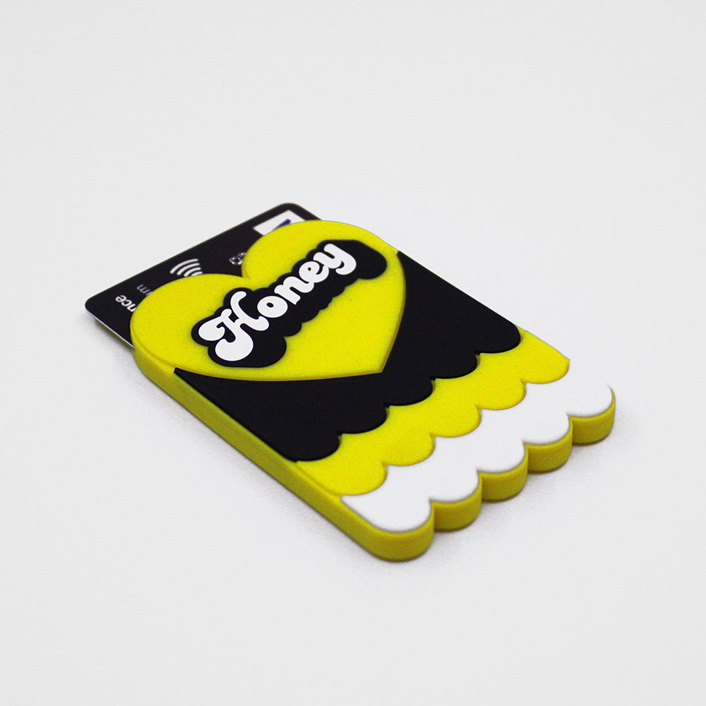 Removable Sticker Card Case - HONEY