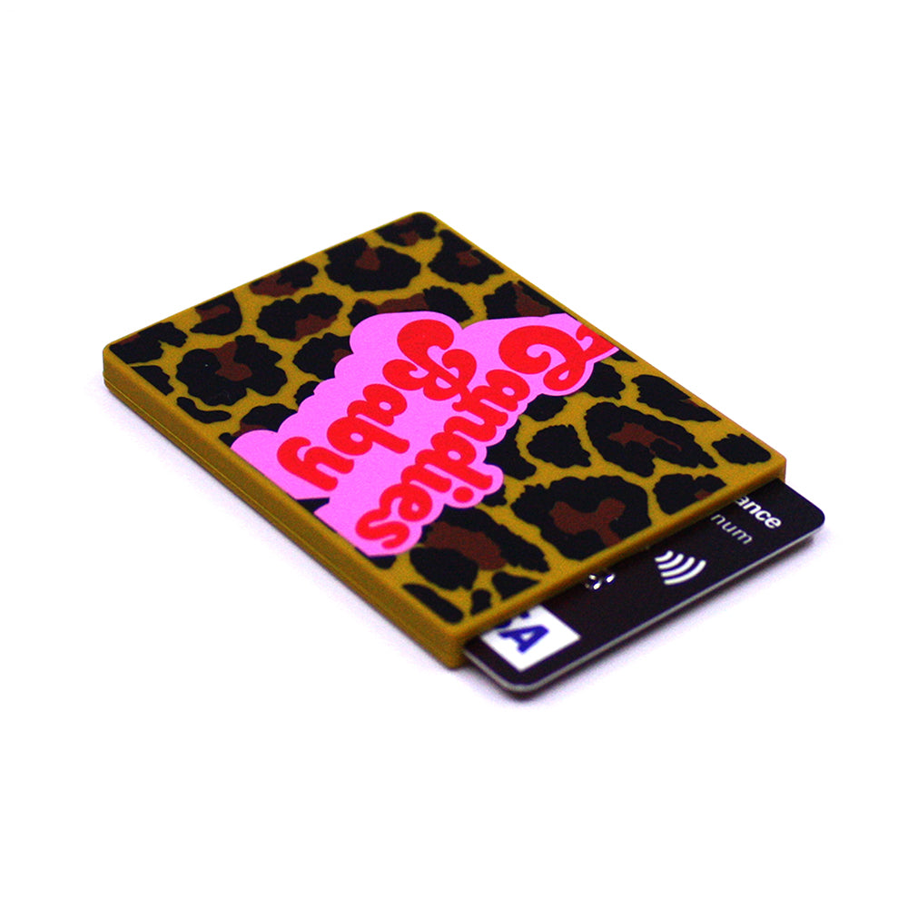 Removable Sticker Card Case - Leopard CANDIES BABY