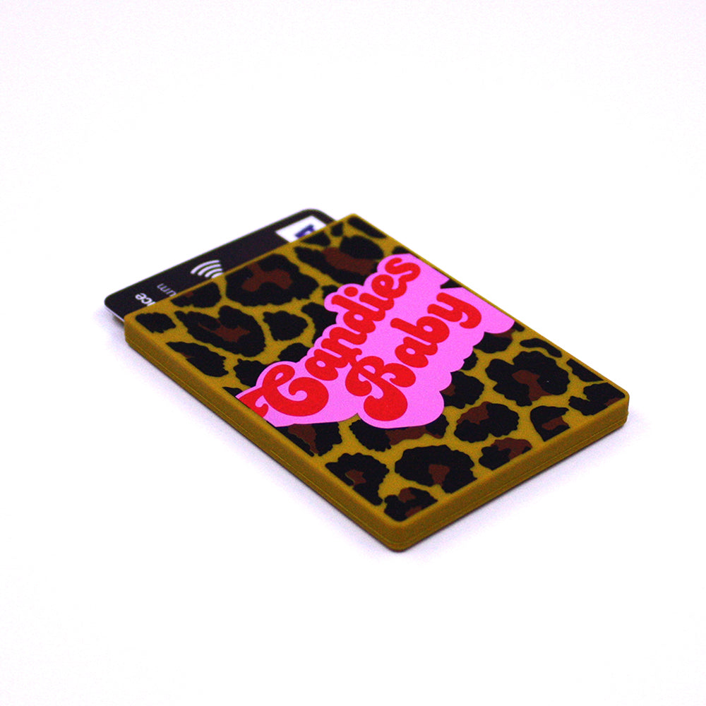 Removable Sticker Card Case - Leopard CANDIES BABY