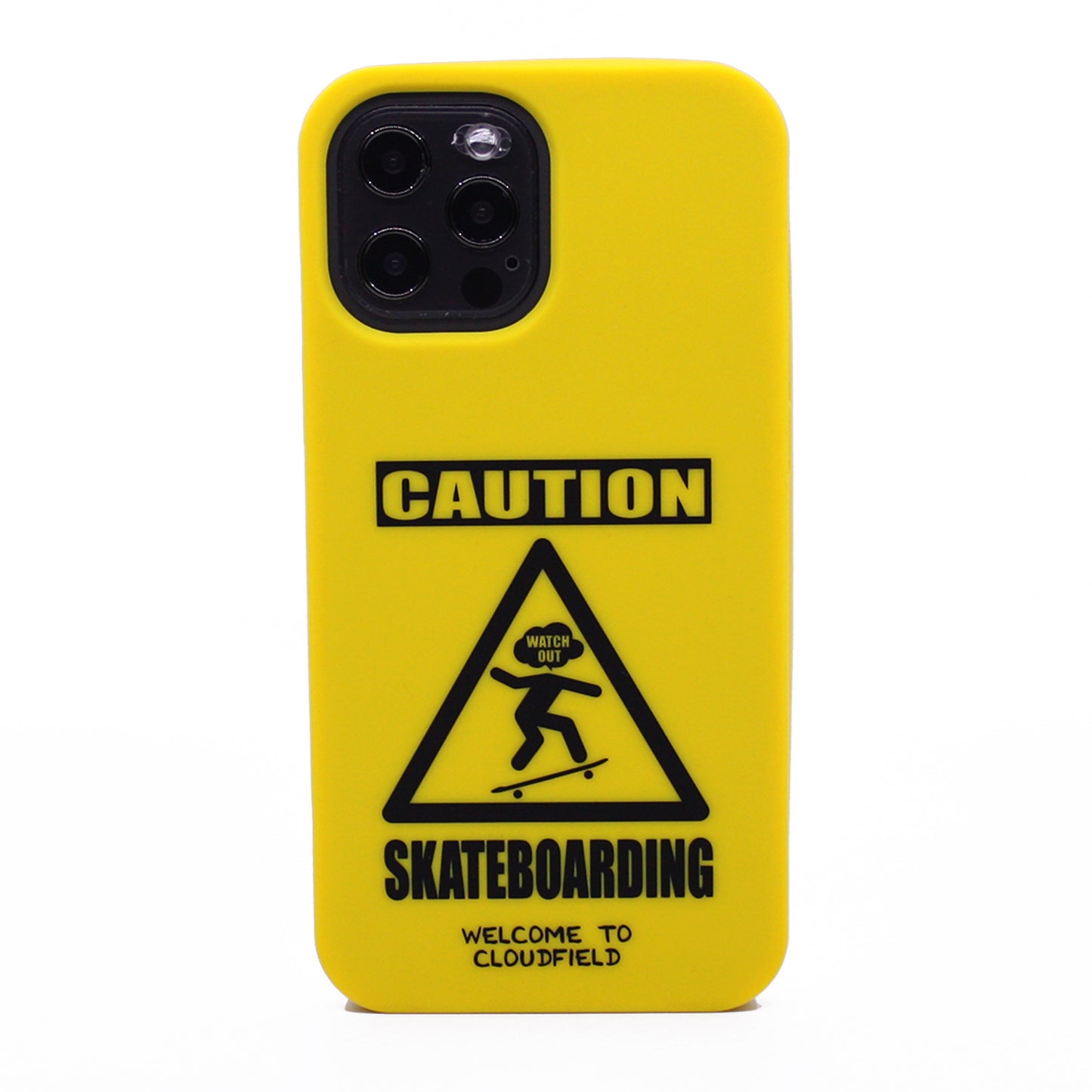 iPhone 12 Pro Max Simple Case - Caution Skateboarding