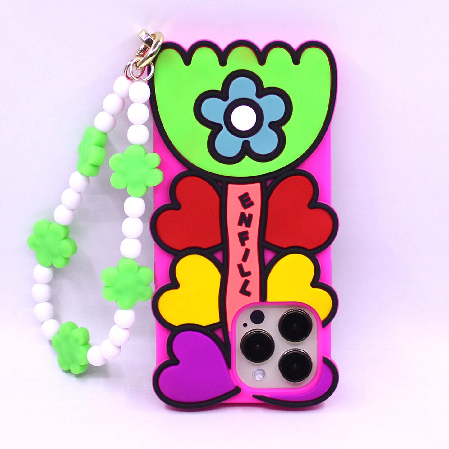 iPhone 14 Pro Max Case - Hearts, Flower & Baby