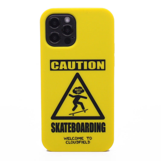 iPhone 12/12 Pro Simple Case - Caution Skateboarding