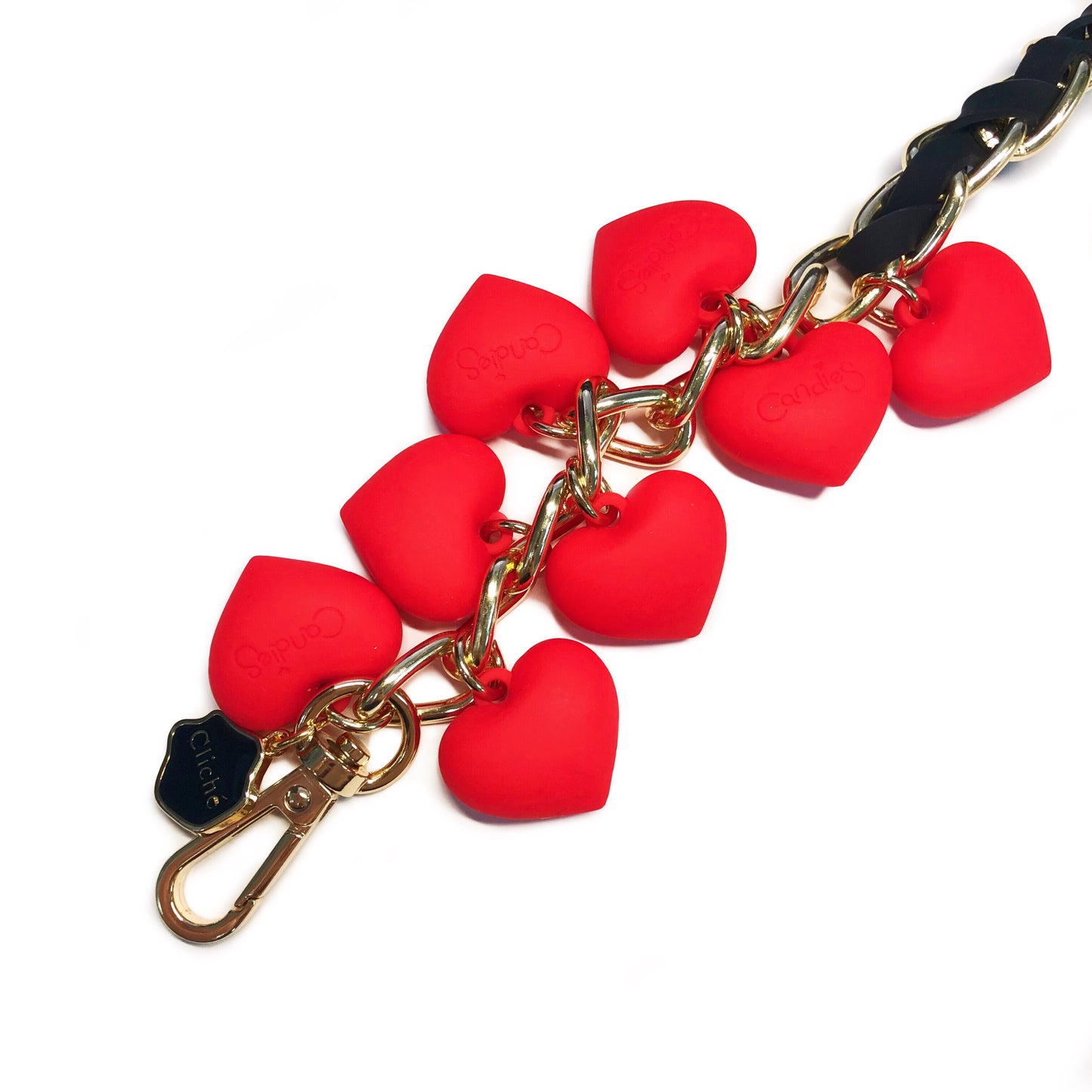 Short Celebrity Strap with Hearts