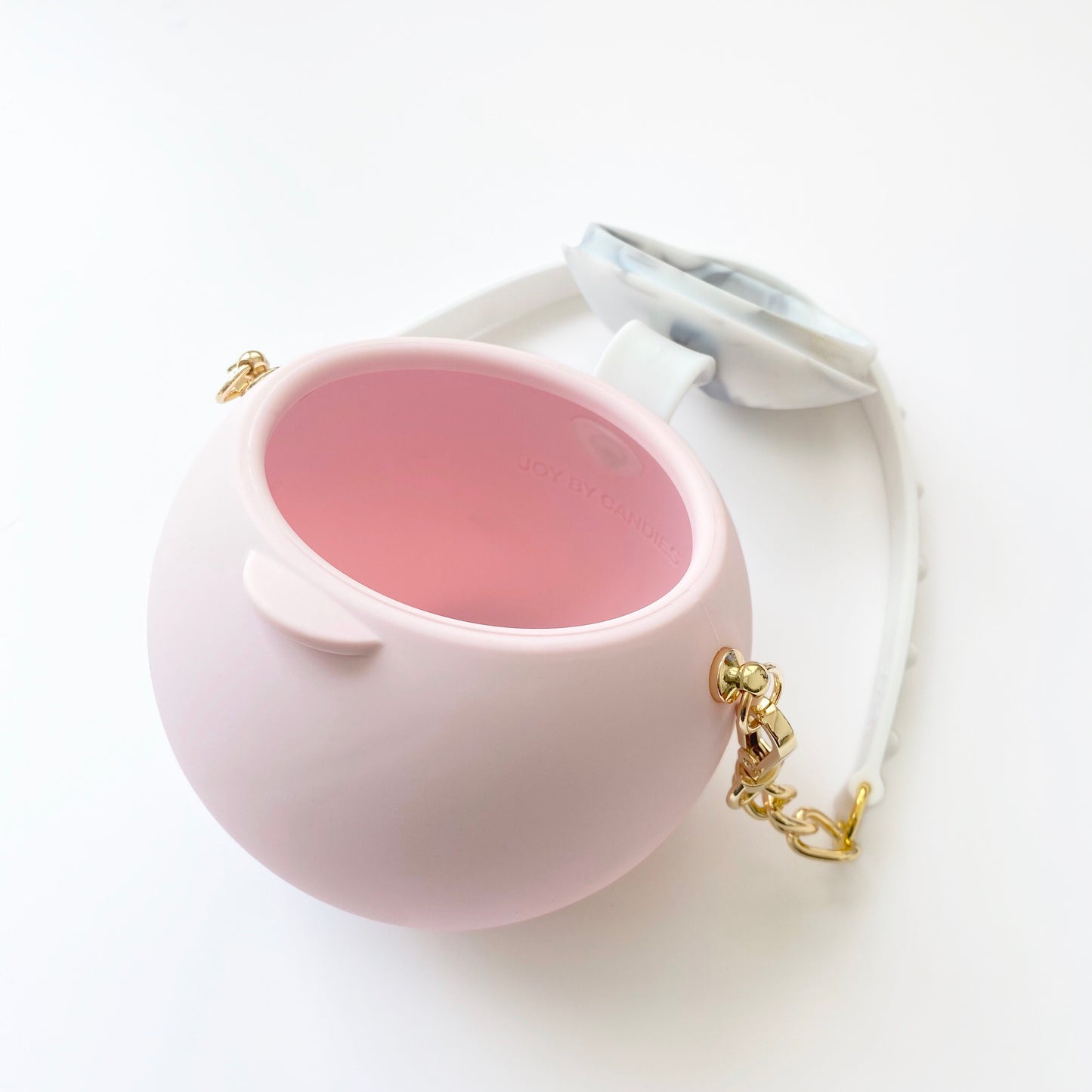 Silicone Bouncy Purse (Marble/Pink)