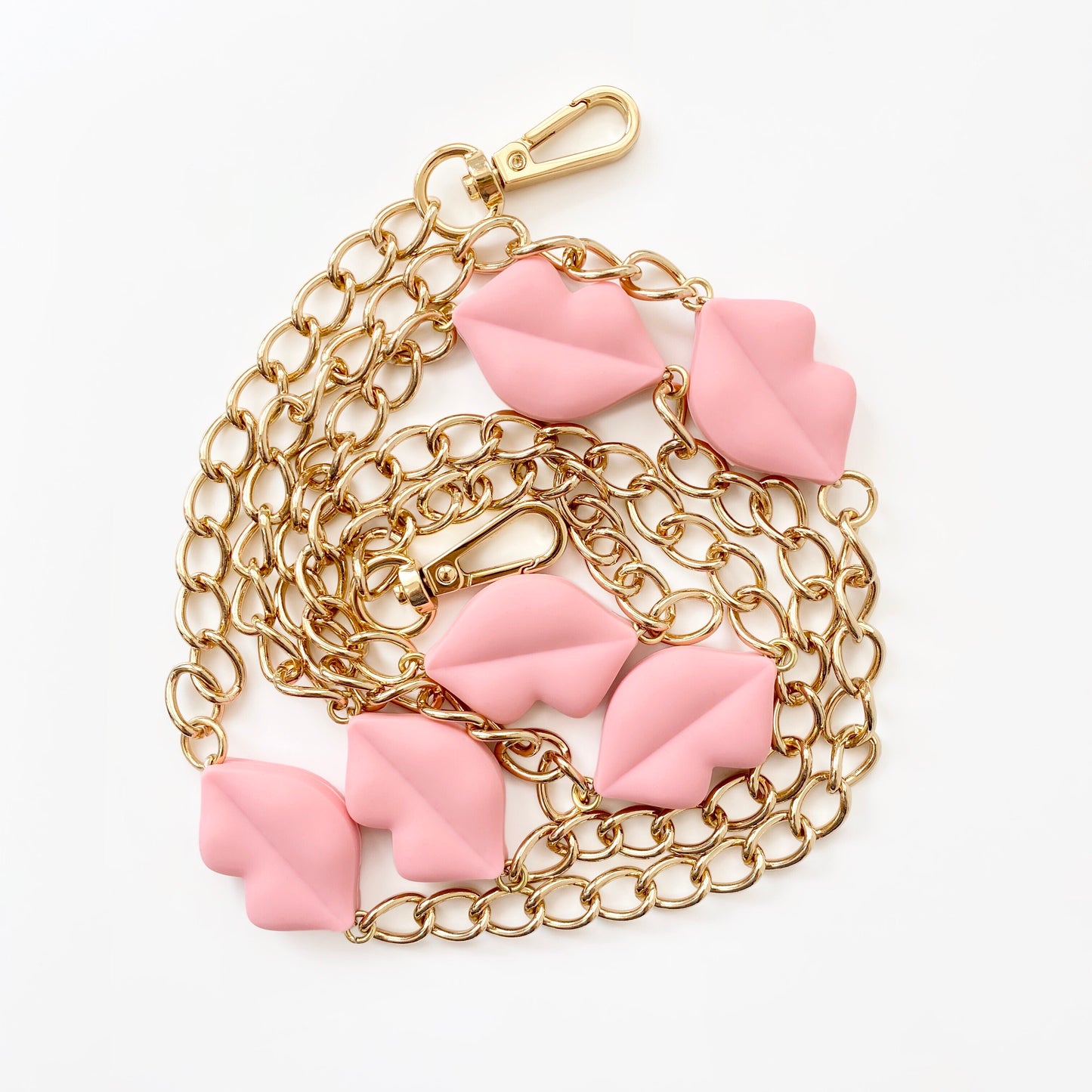 Lips Long Strap (Pink)