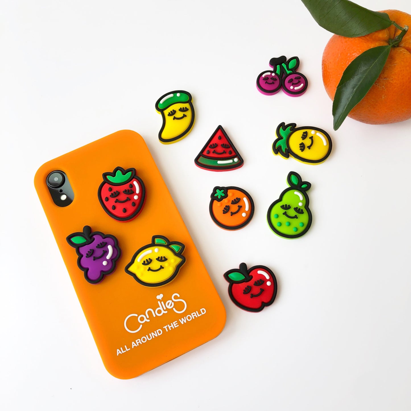 Fruits iPhone Case and Play Icon Set