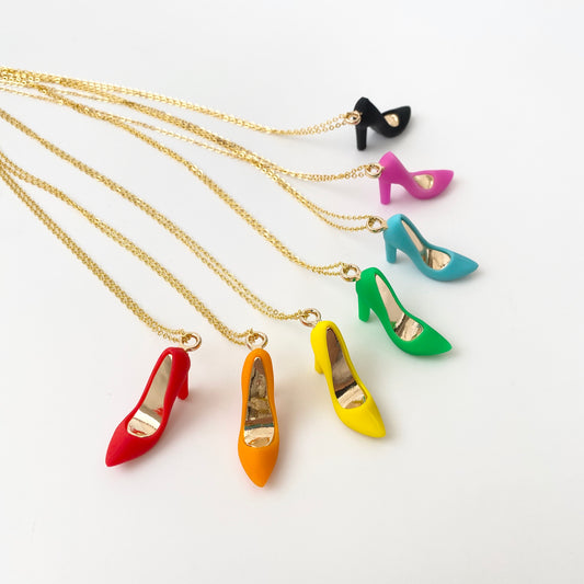 Silicone High Heel Necklaces (7 colours)