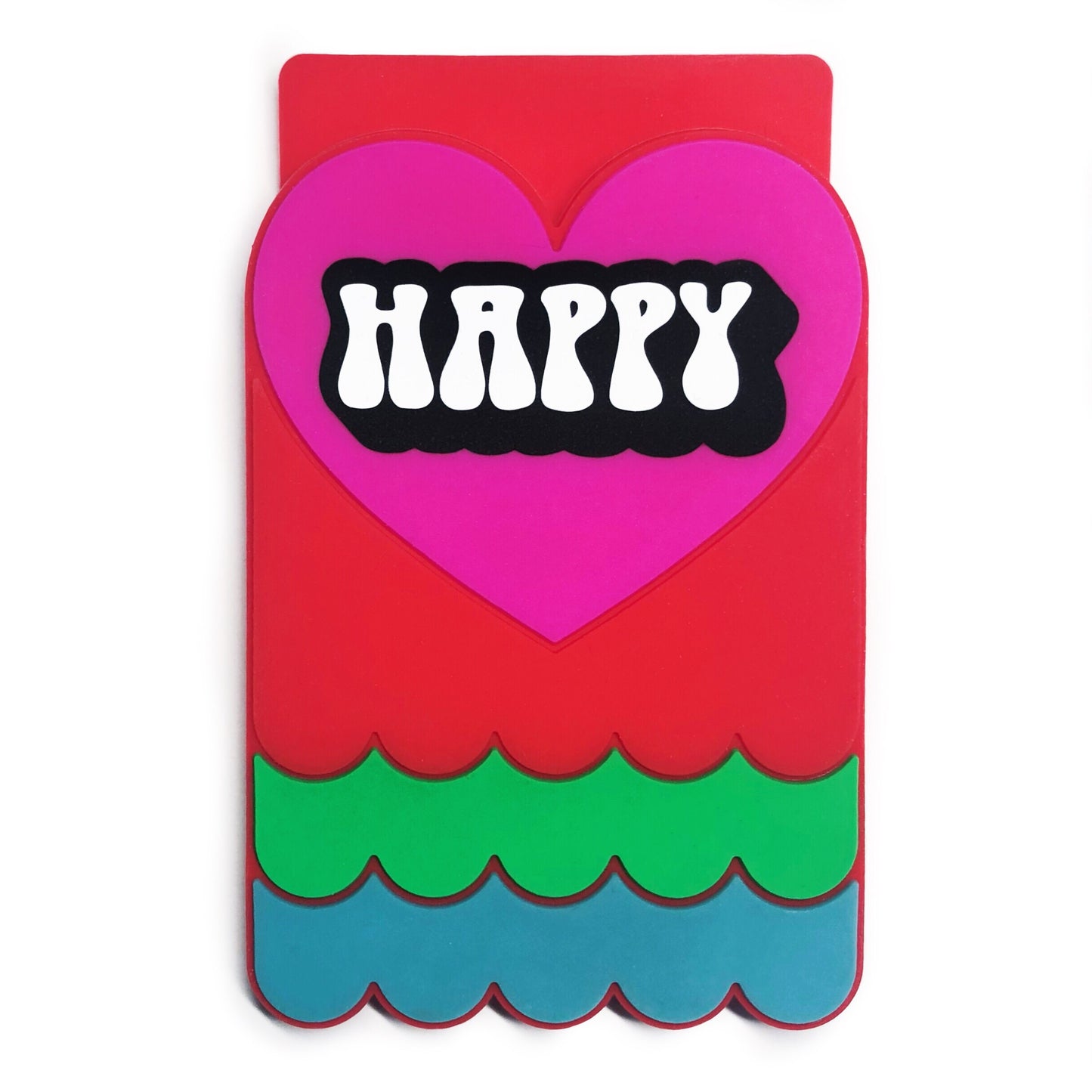 Removable Sticker Card Case - HAPPY