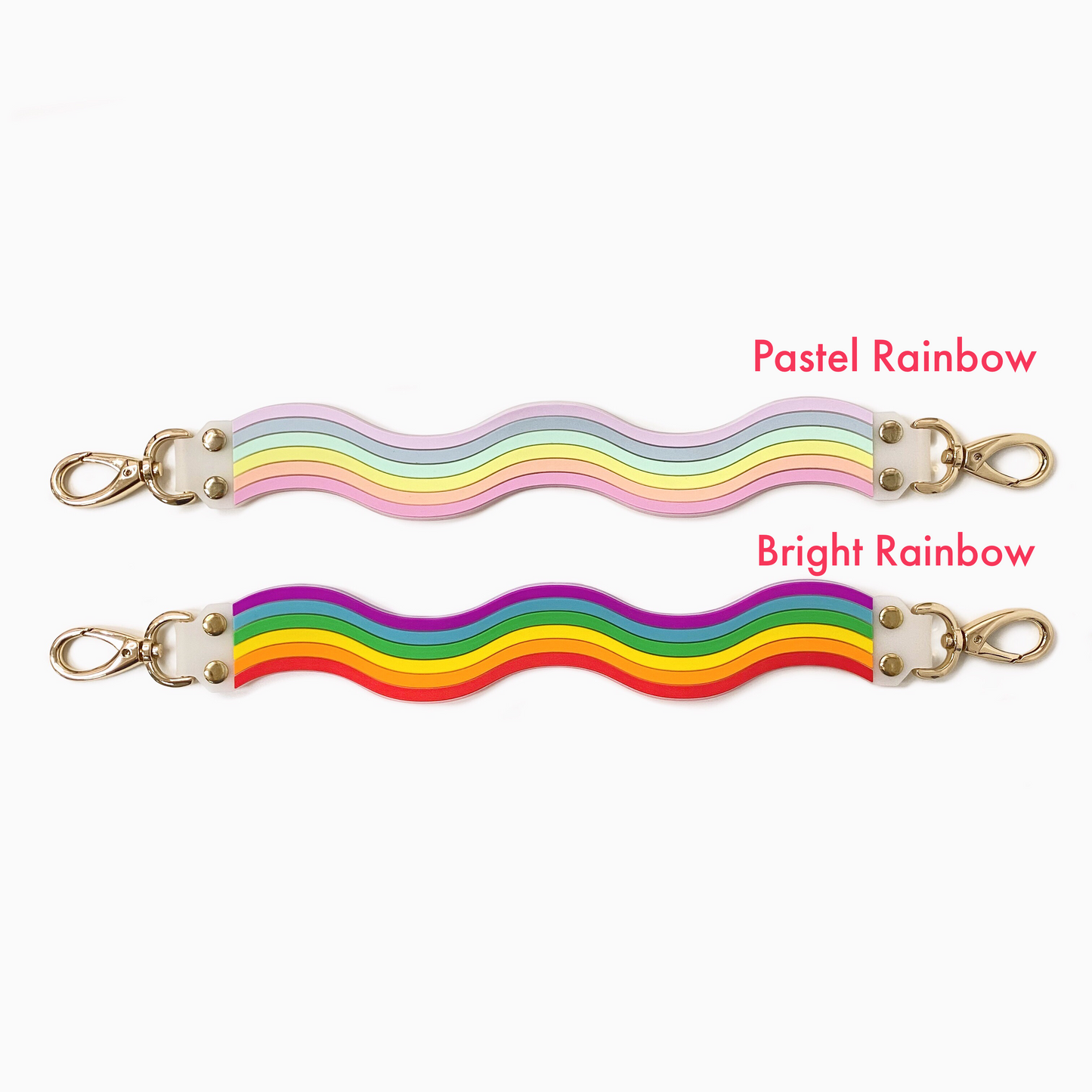 Happy Strap (Short) - Pastel / Bright Rainbow Illusion