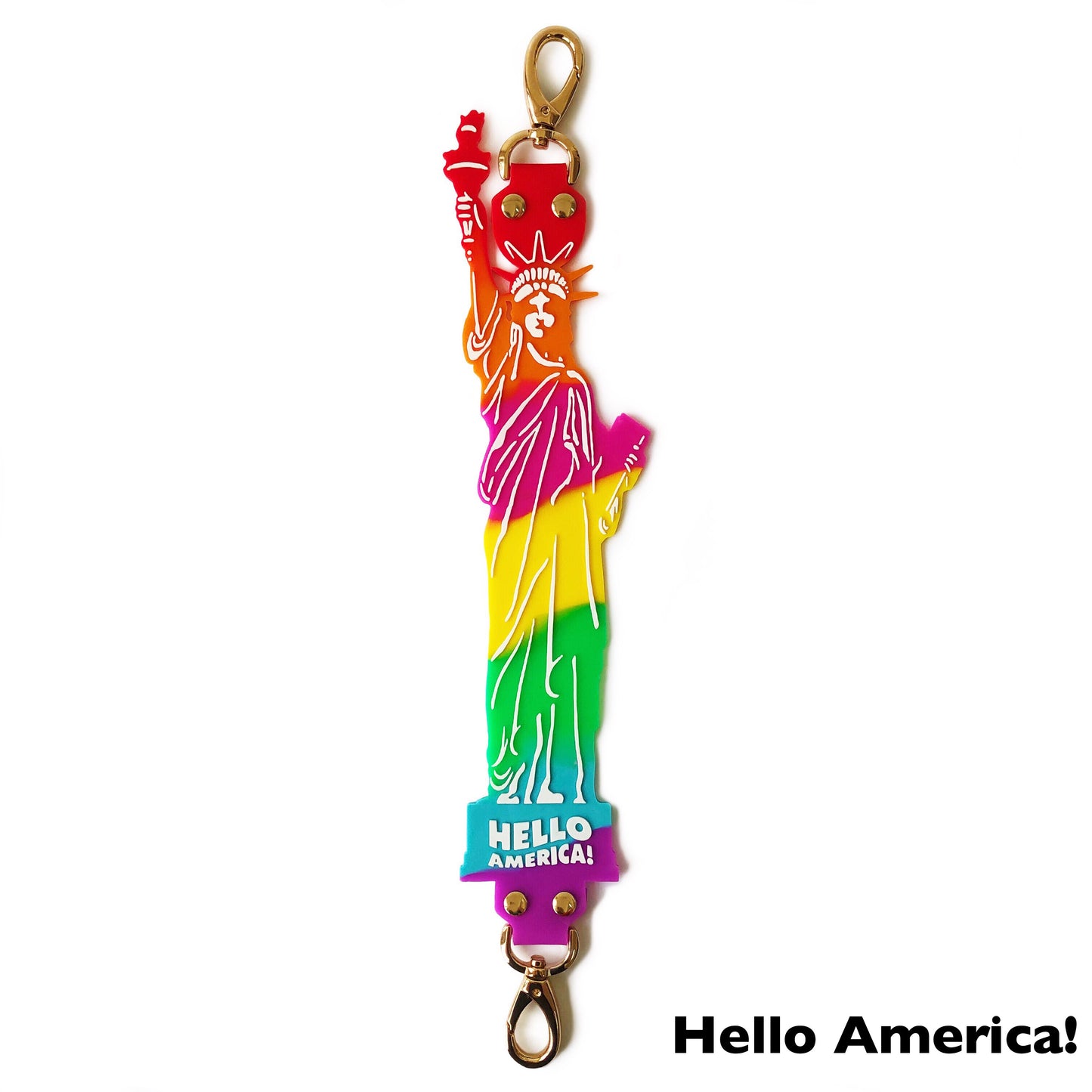 Rainbow Landmarks Happy Strap