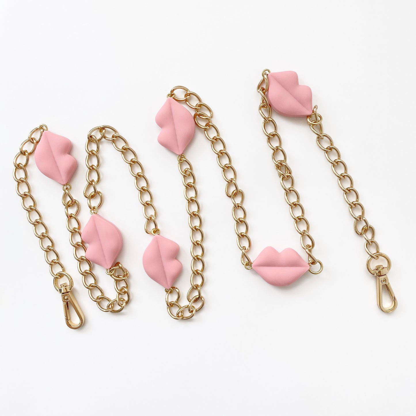 Lips Long Strap (Pink)