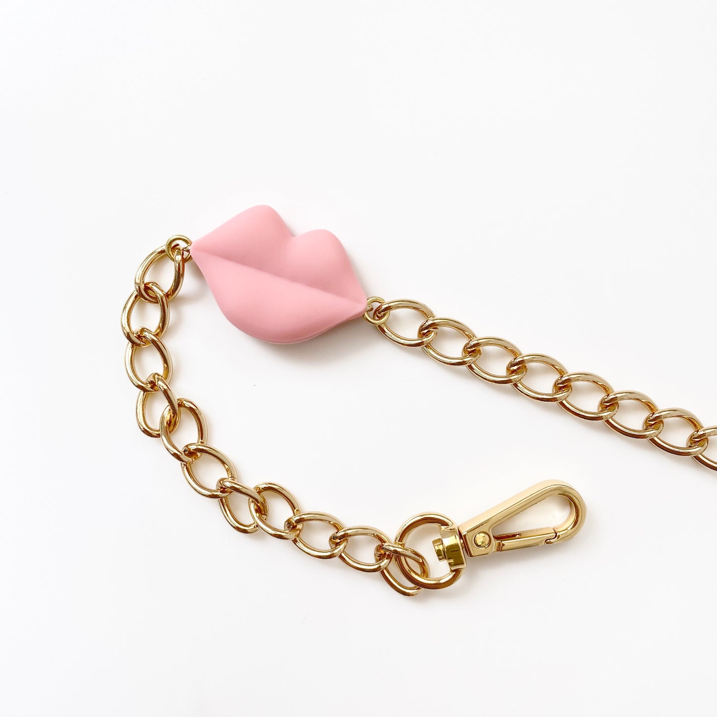 Lips Long Strap (Pink)