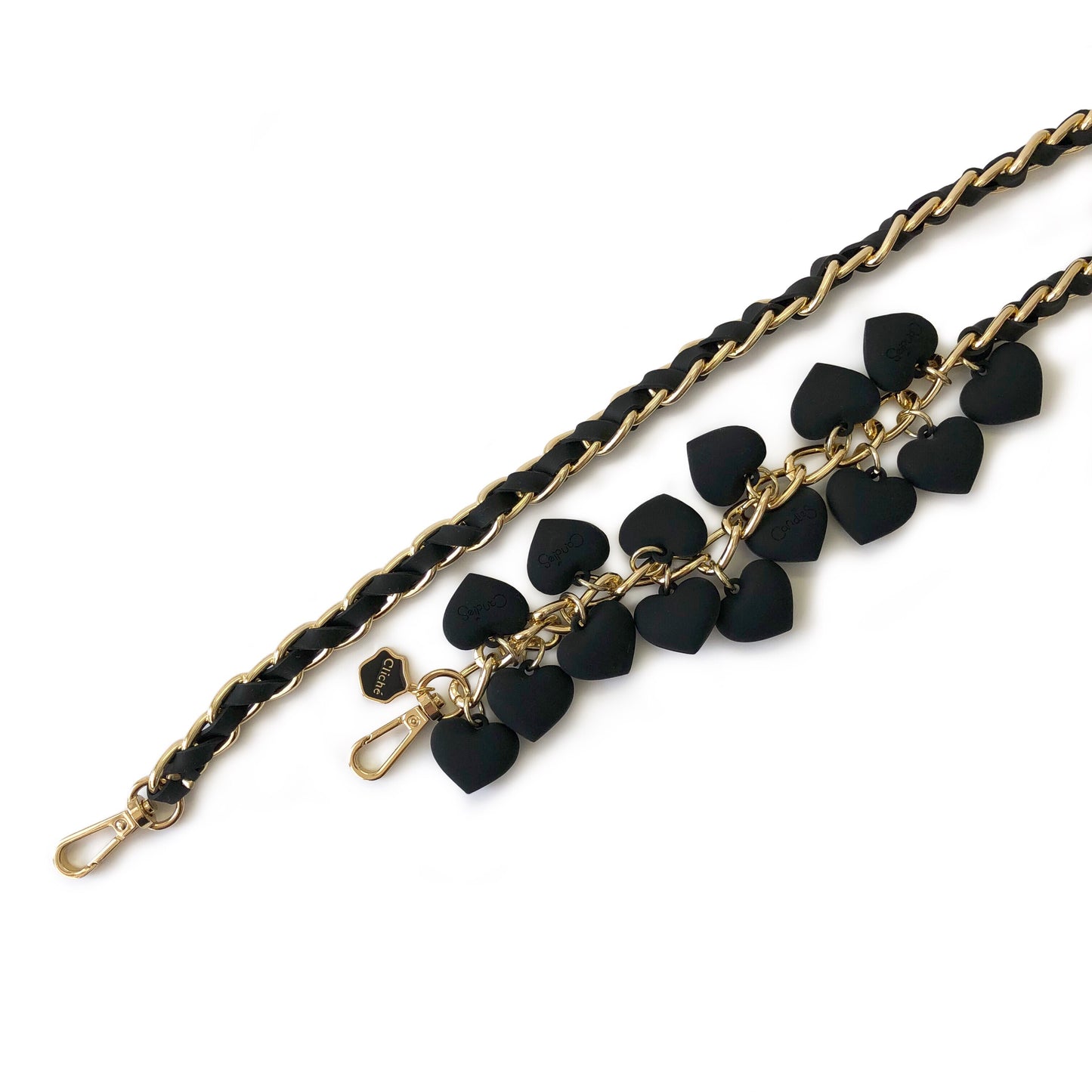 Long Celebrity Strap with Hearts
