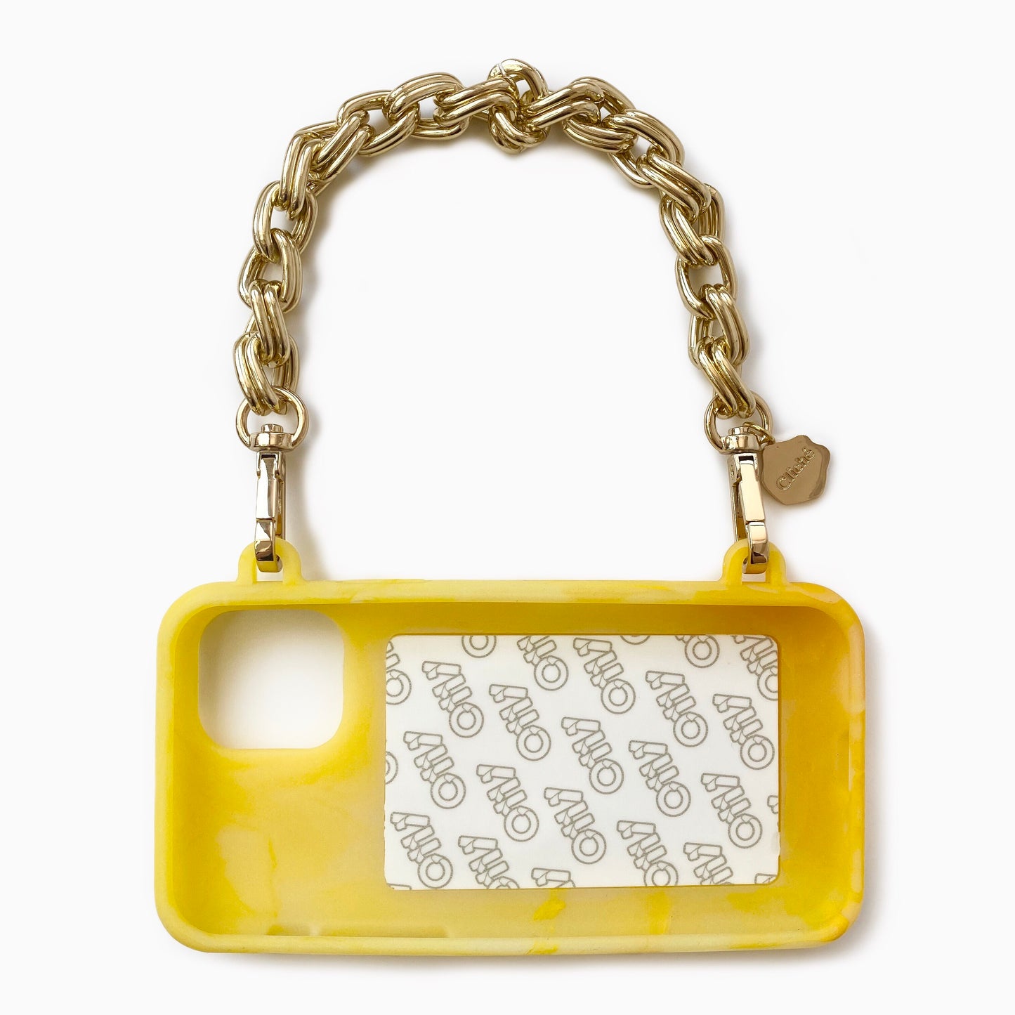 iPhone 11/11 Pro/11 Pro Max Yellow Marble Seal Stamped Case