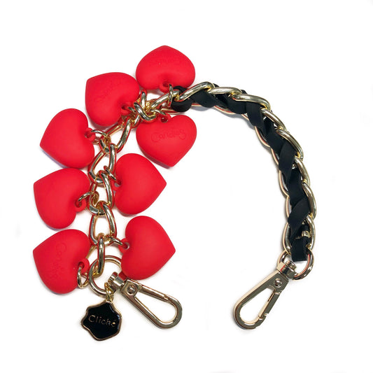 Short Celebrity Strap with Hearts