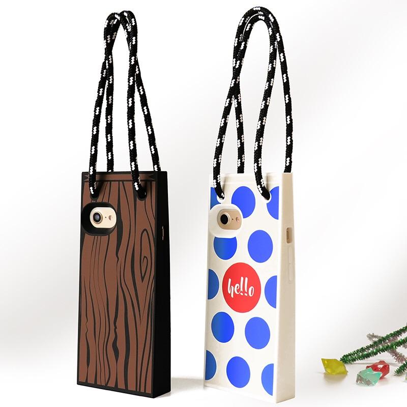 iPhone SE/7/8 Shopping Bag Case (Wood Pattern)