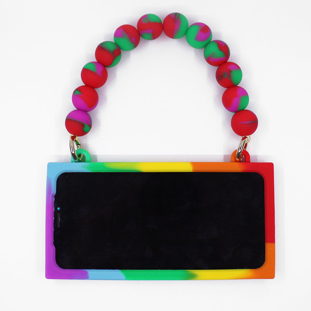 iPhone X/Xs Rainbow Handbag Case - LOVE WON'T WAIT!