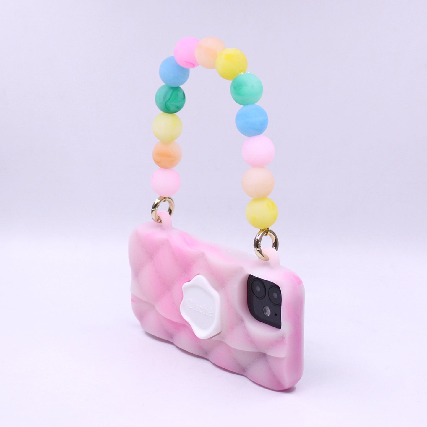 iPhone 12 Mini - Seal Stamped Case (Glow in the Dark/Pink)