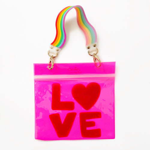 Free Pink PVC Zip Bag with Each Purchase of Happy Strap!