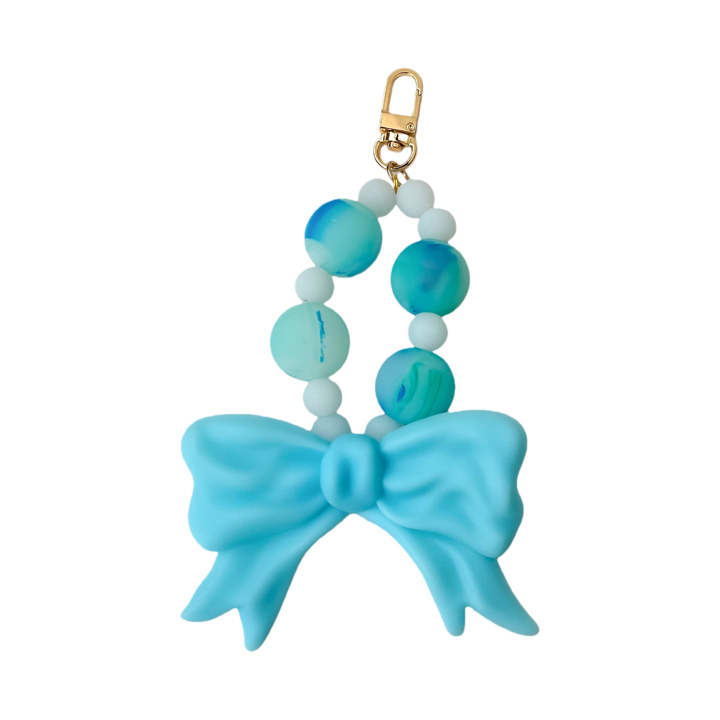 Bubble Bow Keychain / Charm (Blue)