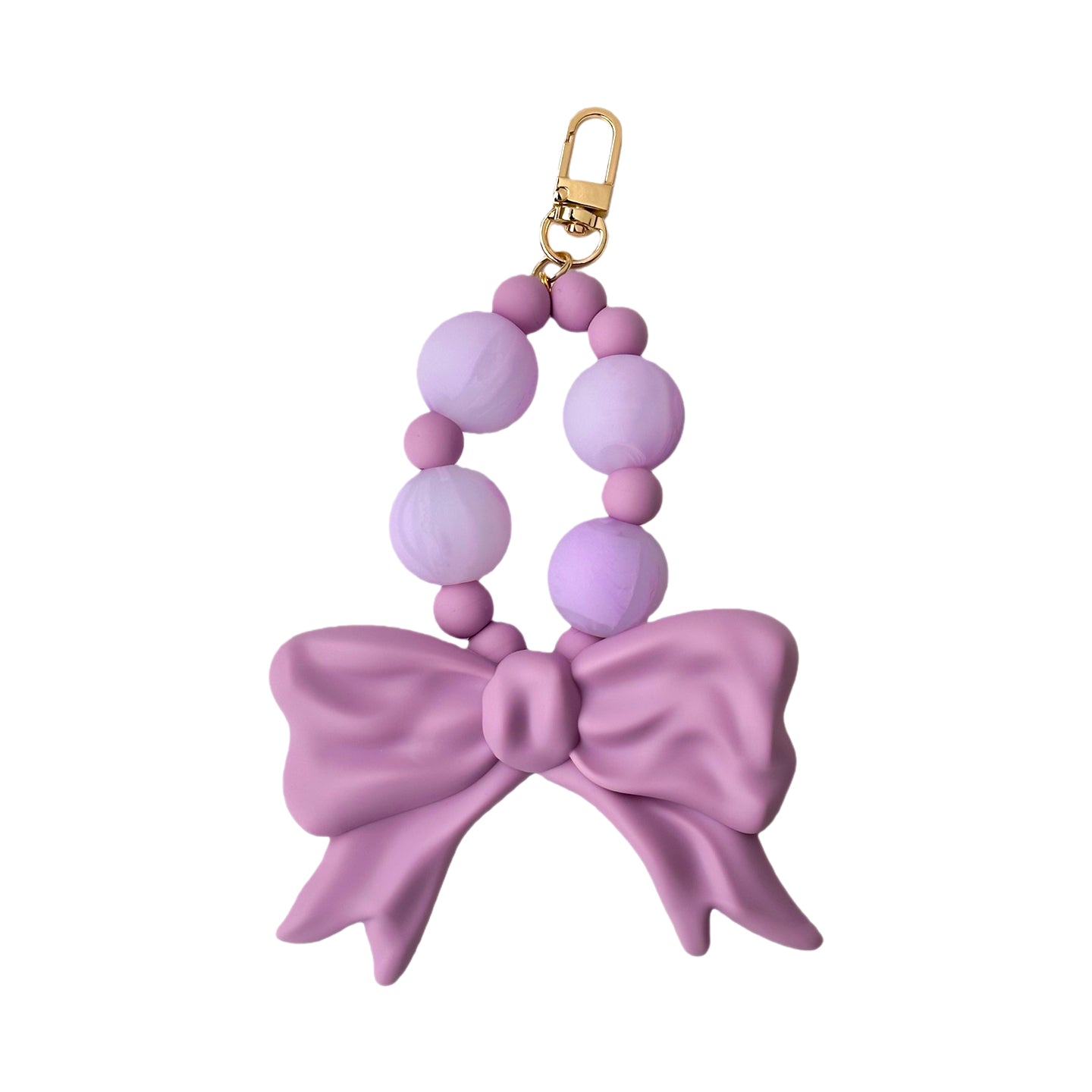 Bubble Bow Keychain / Charm (Purple)
