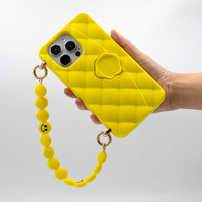 iPhone 14 Pro Max - Gummy Seal Stamped Case (Yellow)