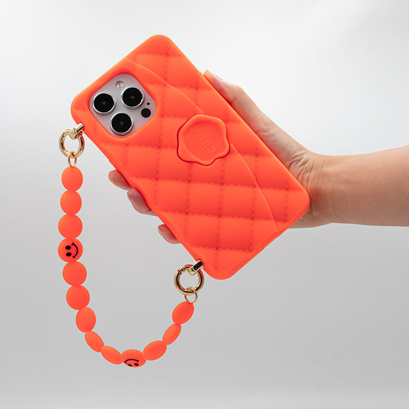iPhone 14 Pro Max - Gummy Seal Stamped Case (Orange)