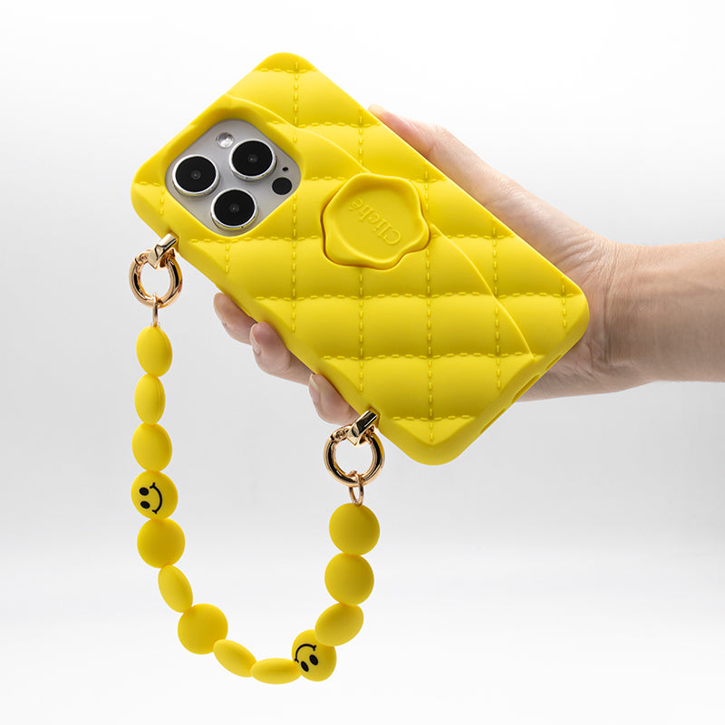 iPhone 14 Pro - Gummy Seal Stamped Case (Yellow)