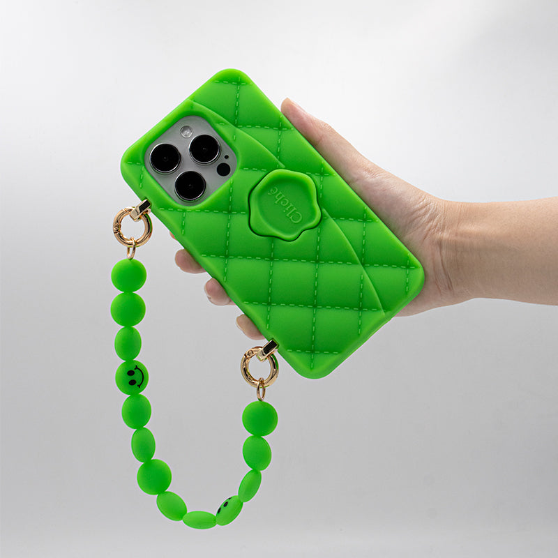iPhone 14 Pro - Gummy Seal Stamped Case (Green)