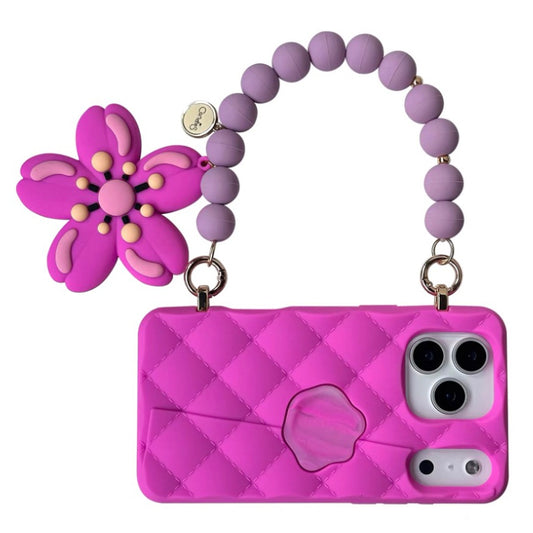 iPhone 17 Pro Max PINK Seal Stamped Case with Sakura Charm