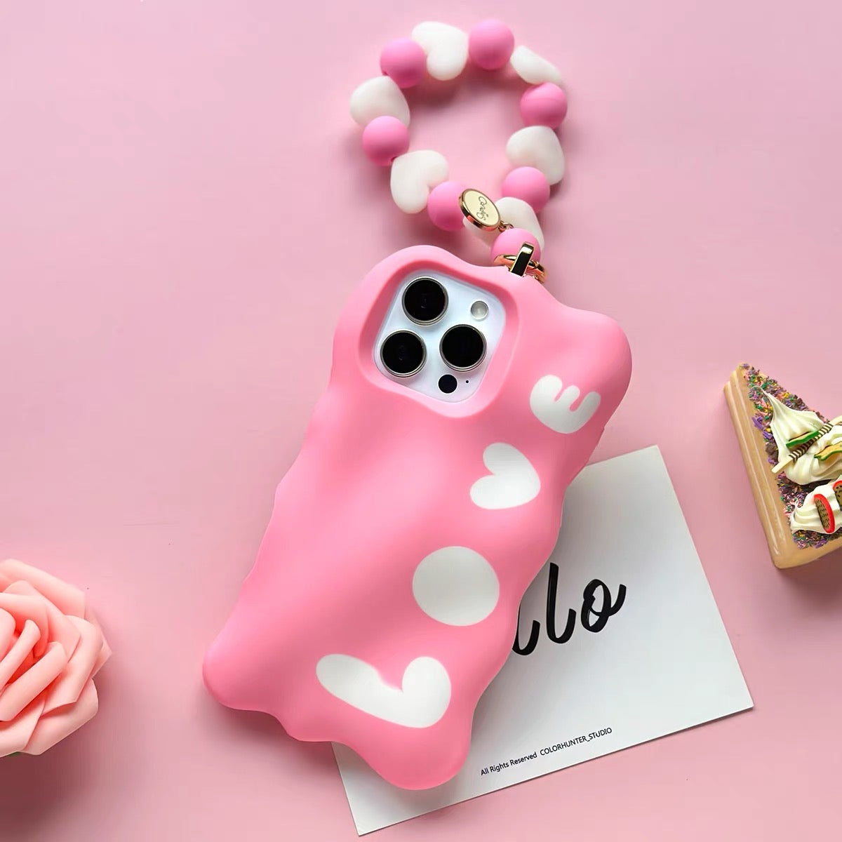 iPhone 16 Pro Max Case - Free to Shine (Pink / LOVE)