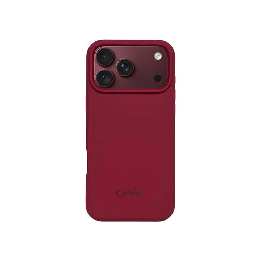 iPhone 18 Pro Max Liquid Silicone MagSafe Case (Burgundy / Dark Red)