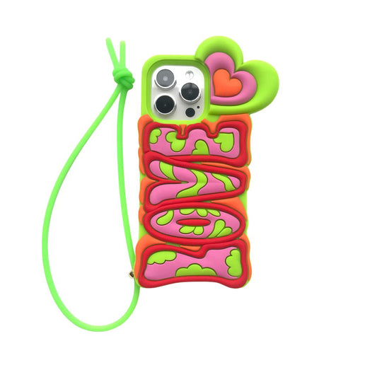 iPhone 15 Pro Case - LOVE (Green)