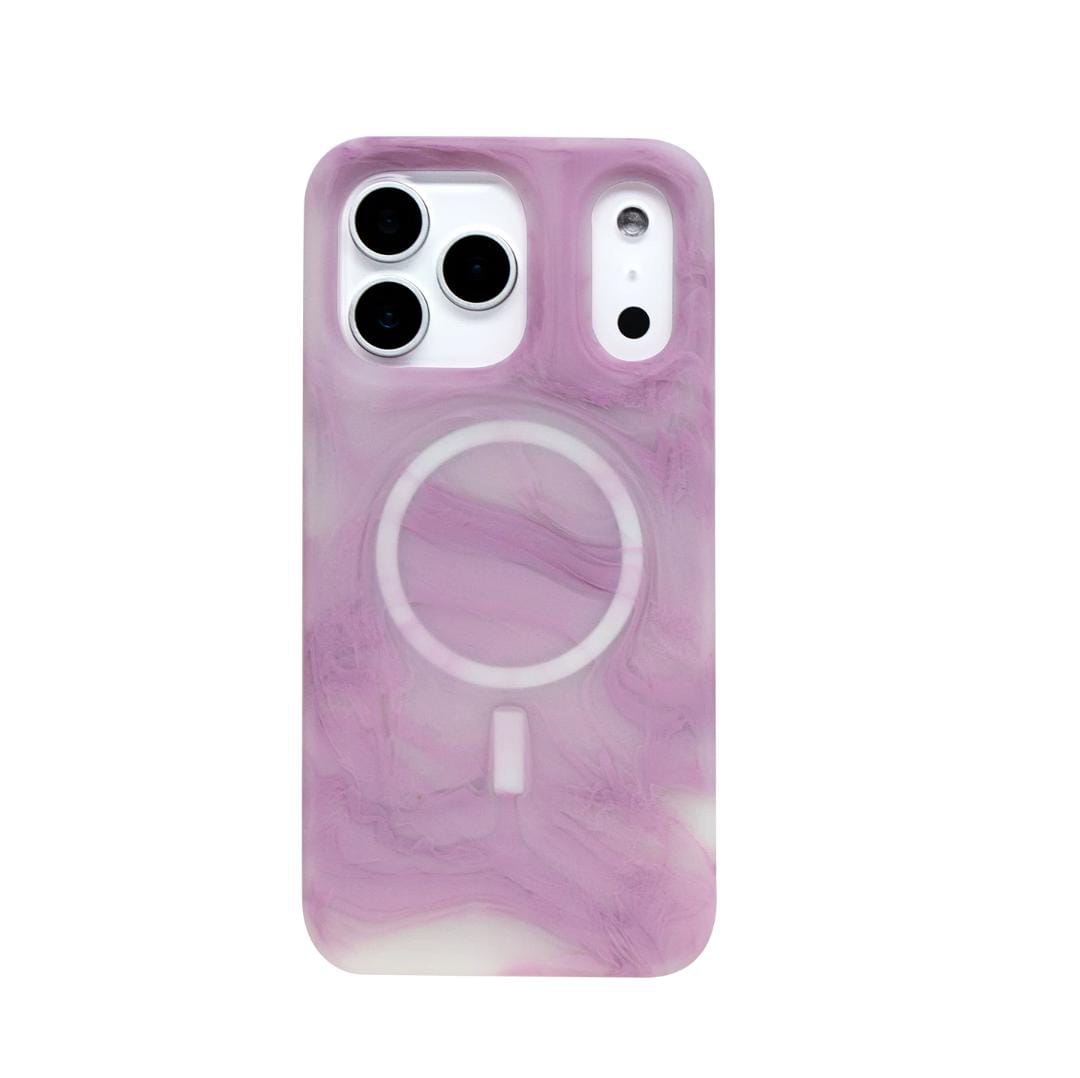 iPhone 17 Pro Max - MagSafe Flat Case (Purple Marble)