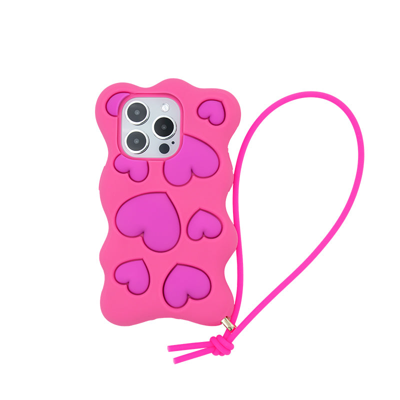 iPhone 15 Pro Case - Happy and Free (Pink)