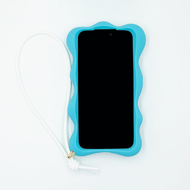 iPhone 15 Pro Max Case - Happy and Free (Blue)
