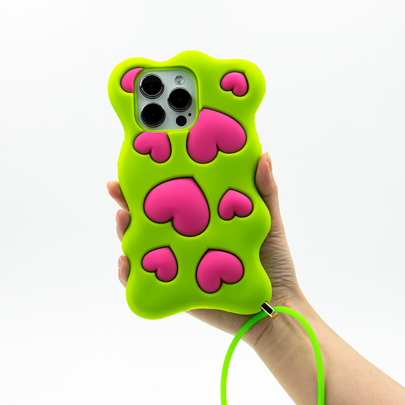 iPhone 15 Pro Max case - Happy and Free (Green)